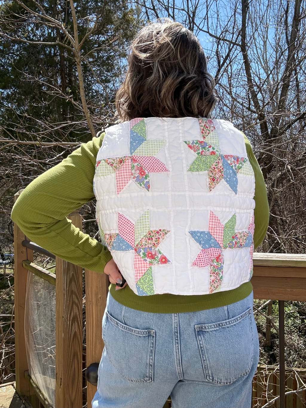 M/L Upcycled Quilt Vest