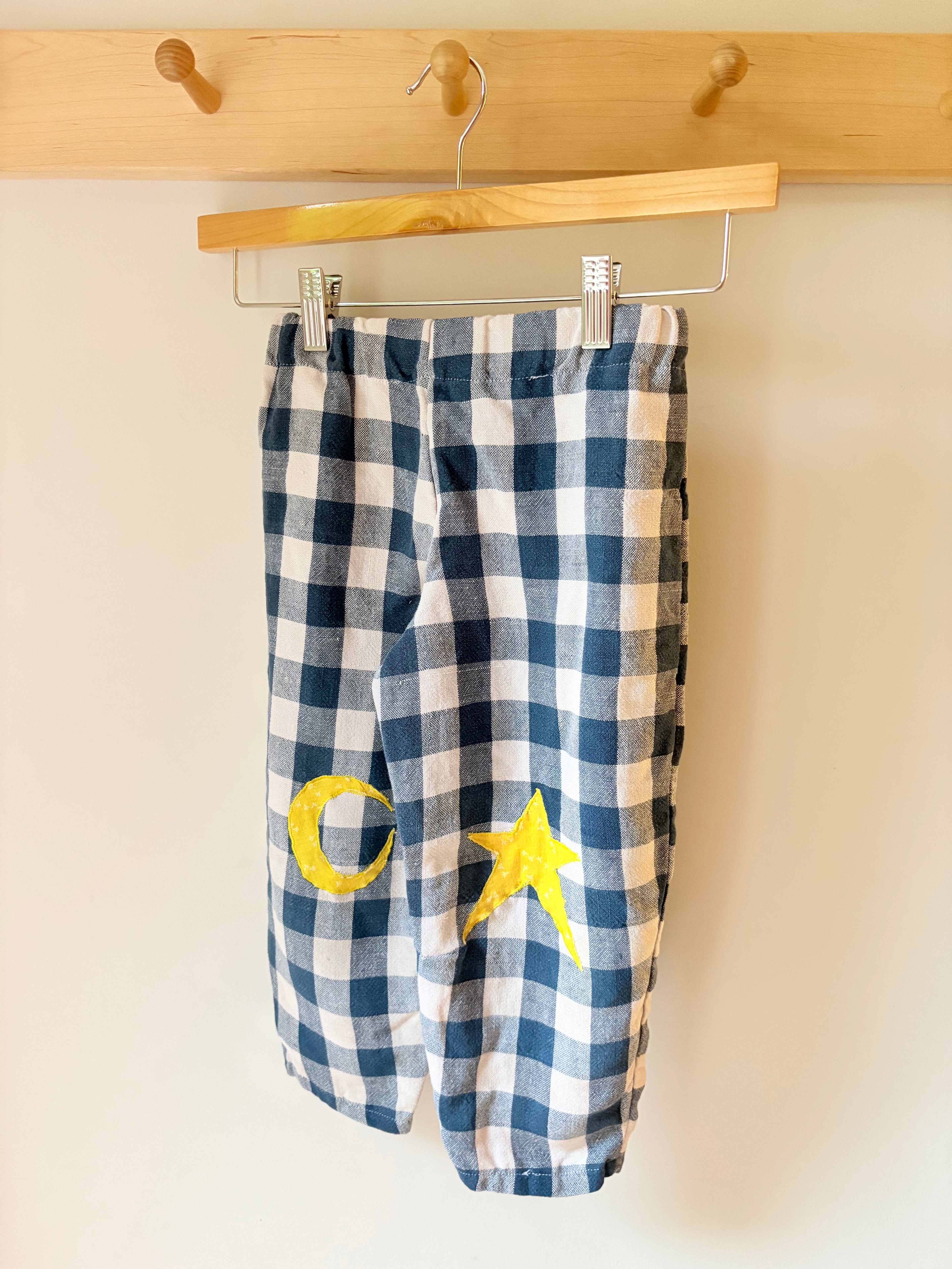4/5T Upcycled & Appliquéd Barrel Leg Pants