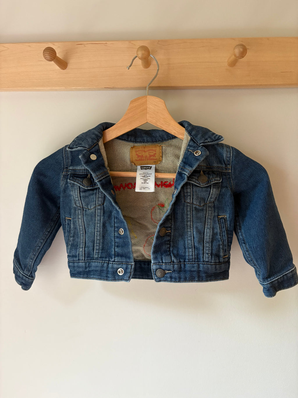 18M Homegrown Appliquéd & Embroidered Upcycled Jean Jacket