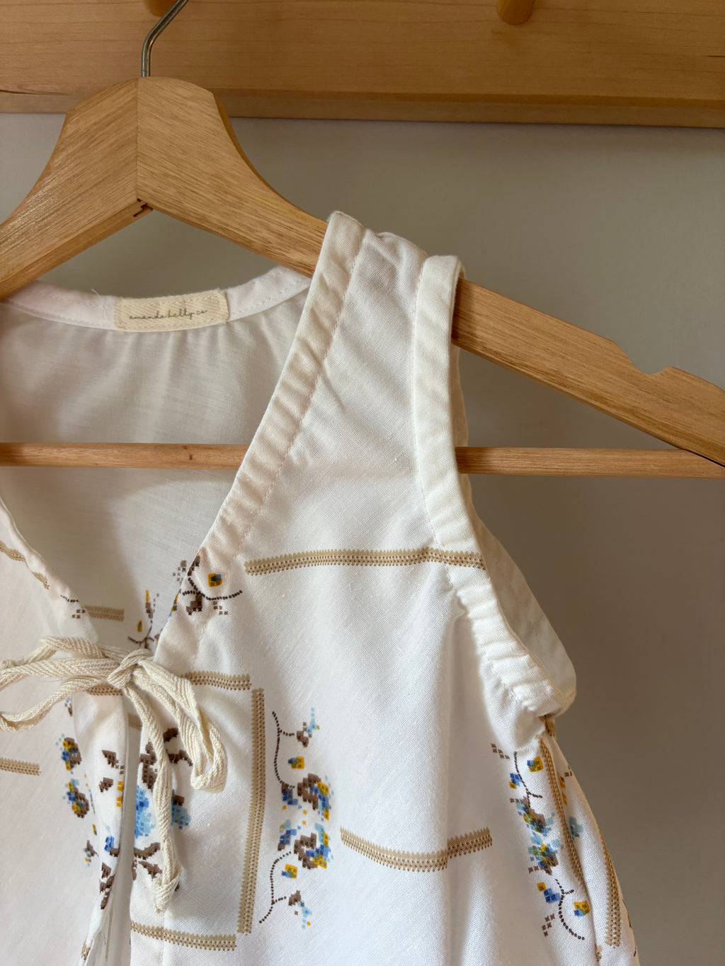 18-24M Upcycled Tablecloth Vest